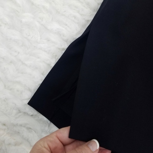 J. Crew Black Wool Pencil Skirt with Side Slit - Picture 3 of 5